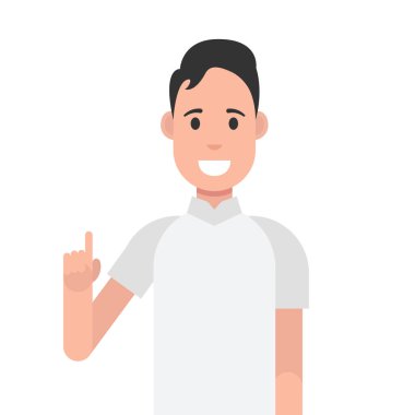 Genç adam el simgesi el hareketi,.