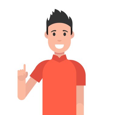 Genç adam el simgesi el hareketi,.