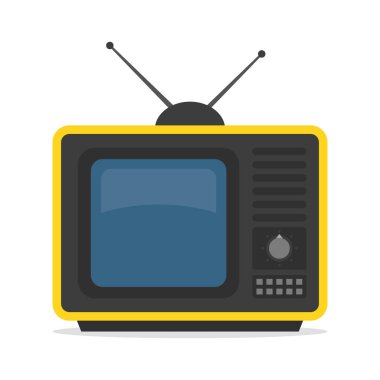 Retro tv. vektör çizim.