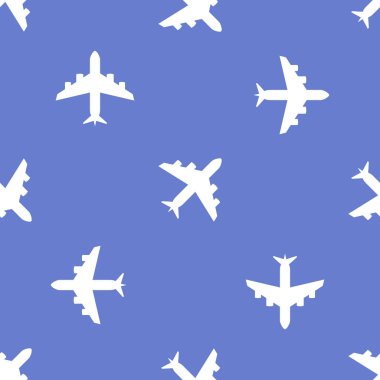 Seamless modeli. Uçağın arka plan. Vektör çizim. 