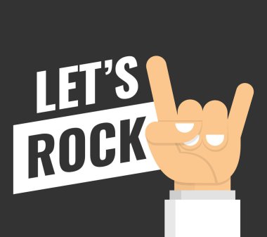 Poster başlayalım. Rock Festivali ya da konser tasarım için vektör tipografik alıntı. T-shirt, çanta, afiş, davetiye, kartları, vb yazdırılabilir.