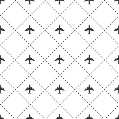 Seamless modeli. Uçağın arka plan. Vektör çizim. 