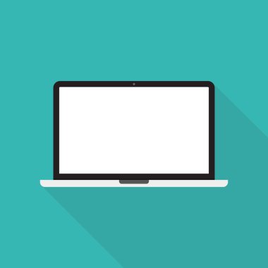 Dizüstü bilgisayar ekran vektör çizim