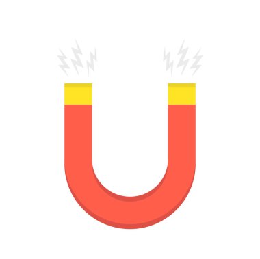 At nalı mıknatıs vektör çizim