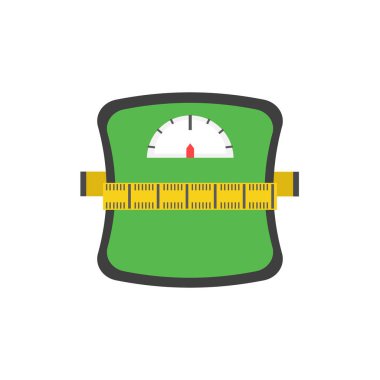 Kaybedilen ağırlık kavramı vektör çizim