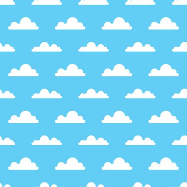 bulutlar desen. vektör çizim