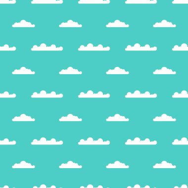 bulutlar desen. vektör çizim