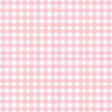 Sorunsuz pembe ekose deseni. Vektör çizim.