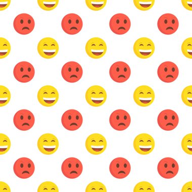 Renkli sarı desen vektör çizim gülümsüyor