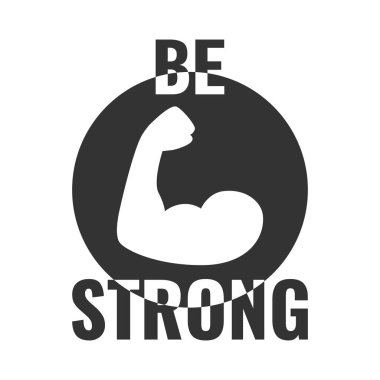 Güçlü poster olmak. Rock Festivali ya da konser tasarım için vektör tipografik alıntı. T-shirt, çanta, afiş, davetiye, kartları, vb yazdırılabilir.