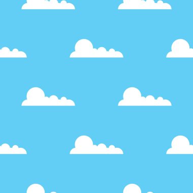 bulutlar desen. vektör çizim