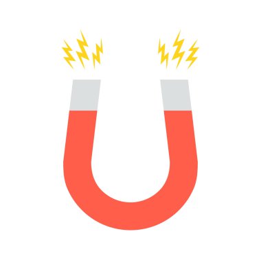 At nalı mıknatıs vektör çizim