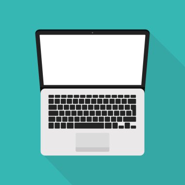 Dizüstü bilgisayar ekran vektör çizim