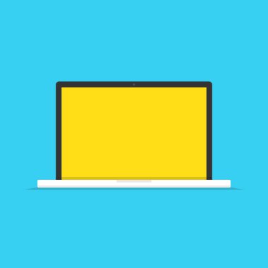 Dizüstü bilgisayar ekran vektör çizim