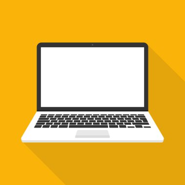 Dizüstü bilgisayar ekran vektör çizim