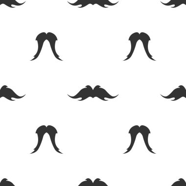Bıyık seamless modeli. Vektör çizim.