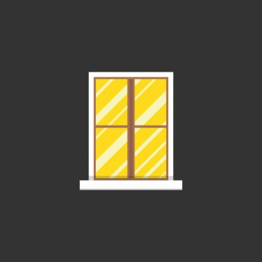 Renkli cam pencere vektör çizim