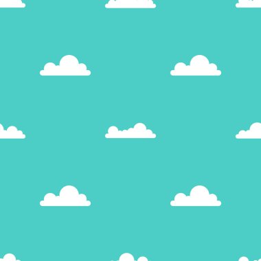 bulutlar desen. vektör çizim