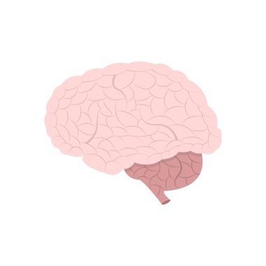 Beyin gücü kavramı. Vektör çizim. 