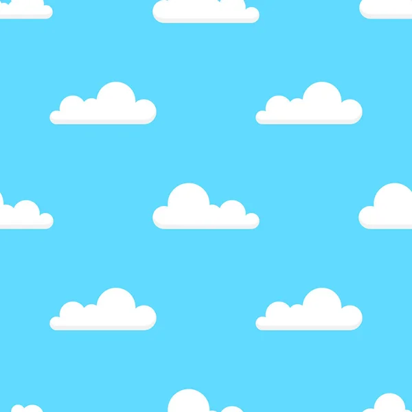 Aranyos Felhők Színes Háttérrel — Stock Vector