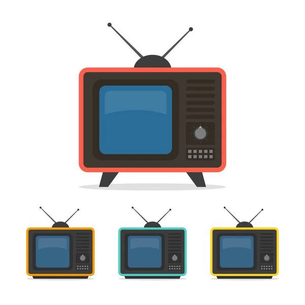 Retro Fernseher Vektorillustration — Stockvektor