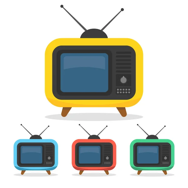 Retro Fernseher Vektorillustration — Stockvektor