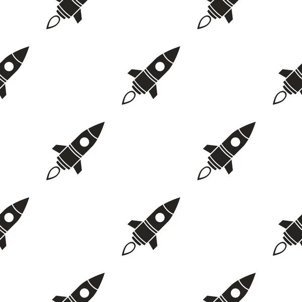 Fusées Spatiales Motif Sans Couture — Image vectorielle