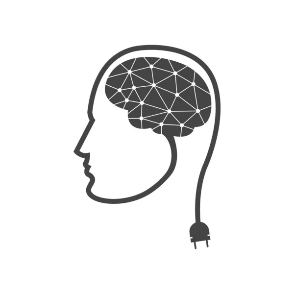 Сила Мозку Мислення Людей Концепція Векторні Ілюстрації — стоковий вектор