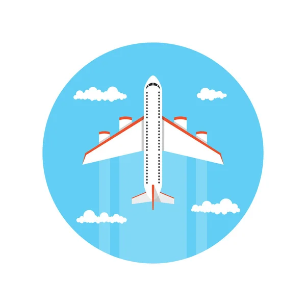 Avión Volador Ilustración Vectorial — Vector de stock