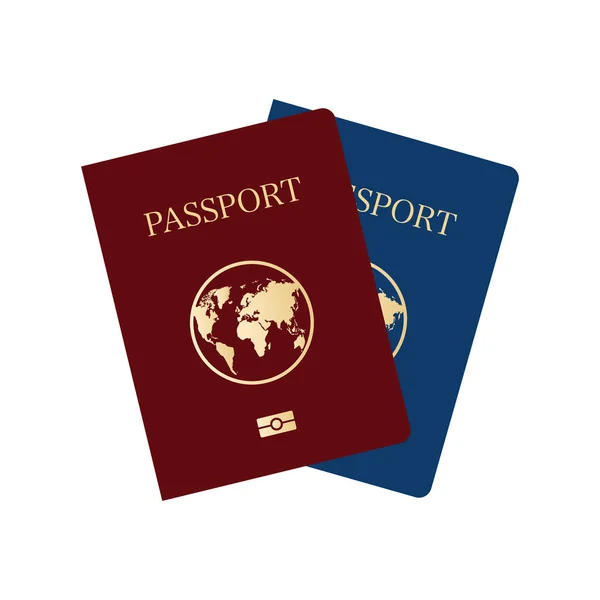 Modèle Couverture Des Passeports Internationaux Illustration Vectorielle — Image vectorielle