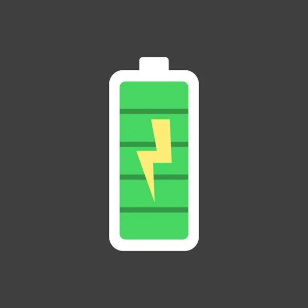 低电量矢量图 充电电池的概念 — 图库矢量图片