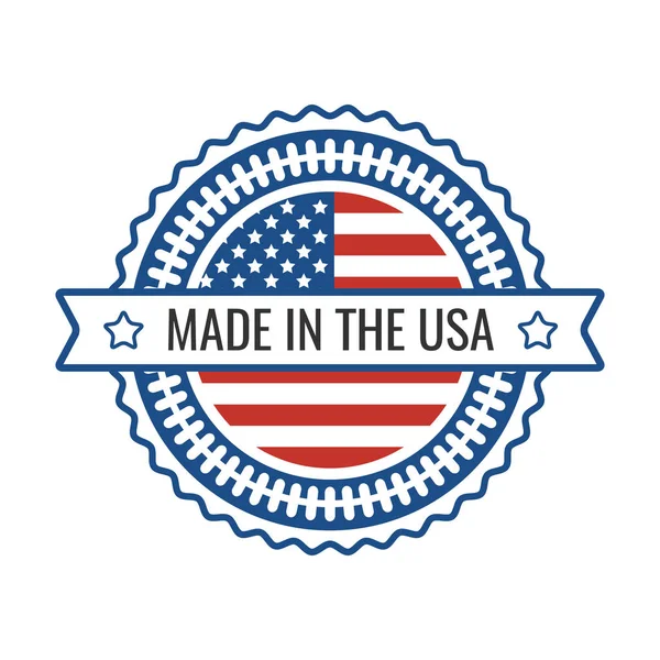 National United State America Usa Flag Vector Illustration — Stock Vector