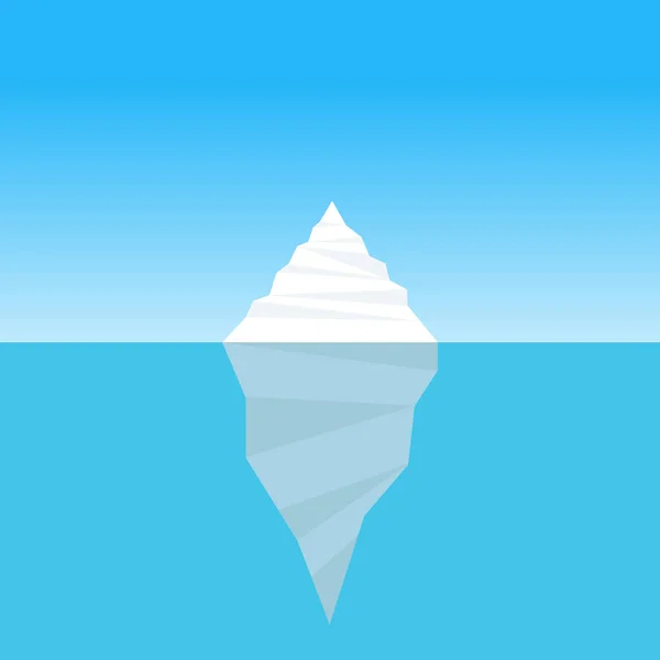 Ícone Iceberg Ilustração Vetorial — Vetor de Stock