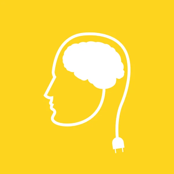 Δύναμη Του Εγκεφάλου Έννοια Άνθρωποι Σκέψης Εικονογράφηση Διάνυσμα — Διανυσματικό Αρχείο