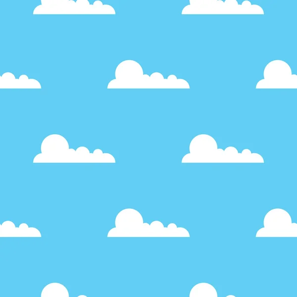 Felhők Minta Vektoros Illusztráció — Stock Vector