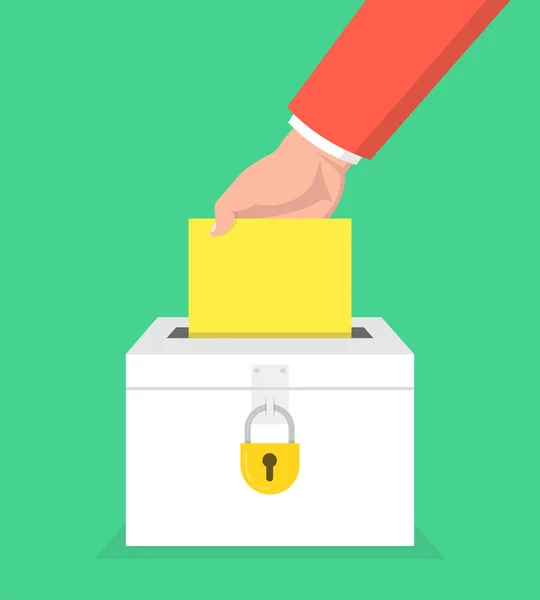 Votación Bloqueada Con Votos Votación Concepto Vector Ilustración — Vector de stock