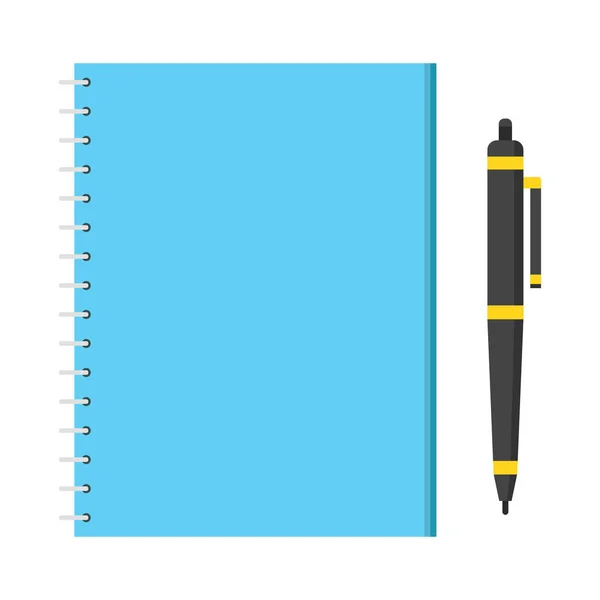 Шаблон Спиральной Тетрадью Школьный Блокнот Дневник Бизнеса Векторная Иллюстрация — стоковый вектор