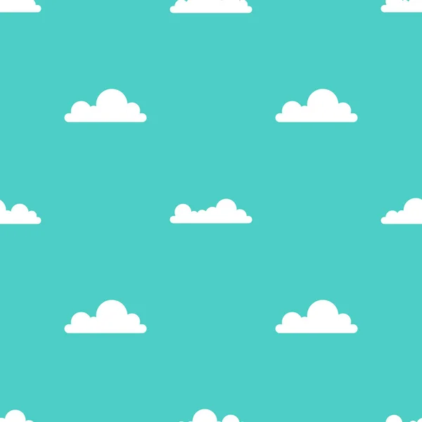 Felhők Minta Vektoros Illusztráció — Stock Vector
