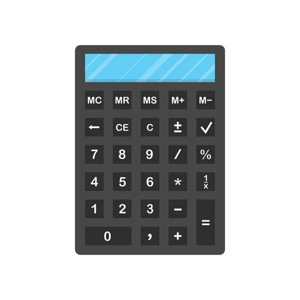 Räknaren Ikonen Elektroniska Miniräknare Vektorillustration — Stock vektor