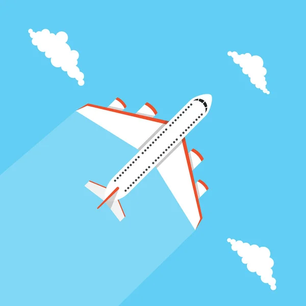 Avión Volador Ilustración Vectorial — Vector de stock