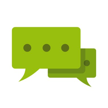 Beyaz arka plan üzerinde renkli konuşma balonları