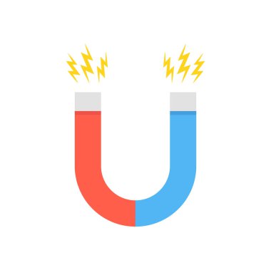 At nalı mıknatıs vektör çizim