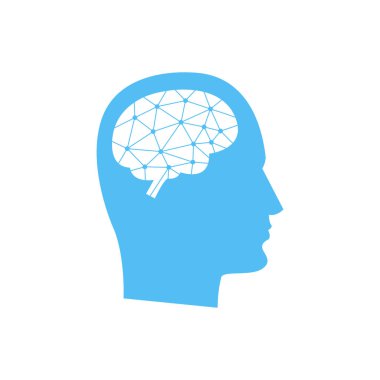 Beyin gücü. Düşünme insanlar kavramı. Vektör çizim. 