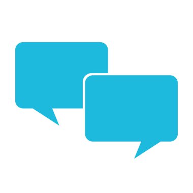 Beyaz arka plan üzerinde renkli konuşma balonları