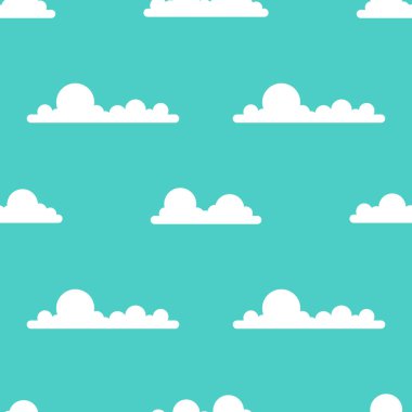 bulutlar desen. vektör çizim