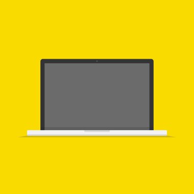 Dizüstü bilgisayar ekran vektör çizim