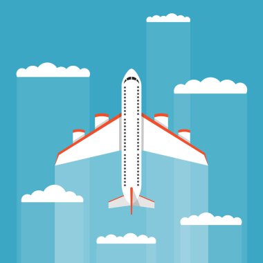 Dünya harita uçak ile. Dünya kavramı seyahat.