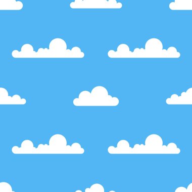 bulutlar desen. vektör çizim