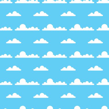 bulutlar desen. vektör çizim