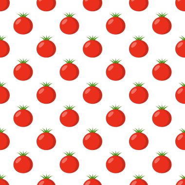 Seamless modeli. domates arka plan. Vektör çizim